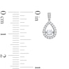 Thumbnail Image 3 of Unstoppable Love™ 0.25 CT. T.W. Diamond Teardrop Earrings in Sterling Silver