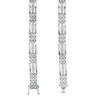 Thumbnail Image 3 of Men's 1.00 CT. T.W. Diamond Elongated Link Bracelet in 10K White Gold - 8.25"