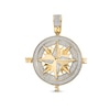 Thumbnail Image 1 of Men's 1.00 CT. T.W. Diamond North Star Compass Necklace Charm in 10K Gold