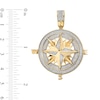 Thumbnail Image 2 of Men's 1.00 CT. T.W. Diamond North Star Compass Necklace Charm in 10K Gold