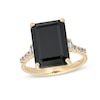 Thumbnail Image 1 of EFFY™ Collection Black Onyx and 0.18 CT. T.W. Diamond Ring in 14K Gold
