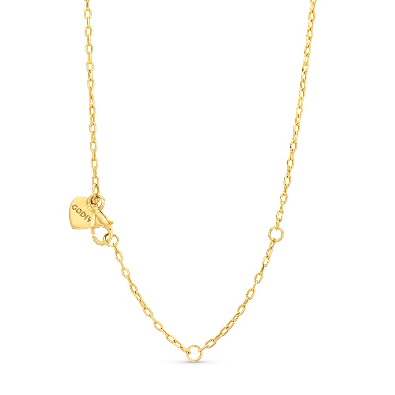 Godiva x Le Vian® 0.30 CT. T.W. Chocolate Diamond® Heart Pendant in 14K Honey Gold™ - 19"|Peoples Jewellers