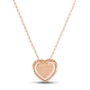 Thumbnail Image 3 of Le Vian® Passion Ruby™ and 0.38 CT. T.W. Diamond Heart Pendant in 14K Strawberry Gold™