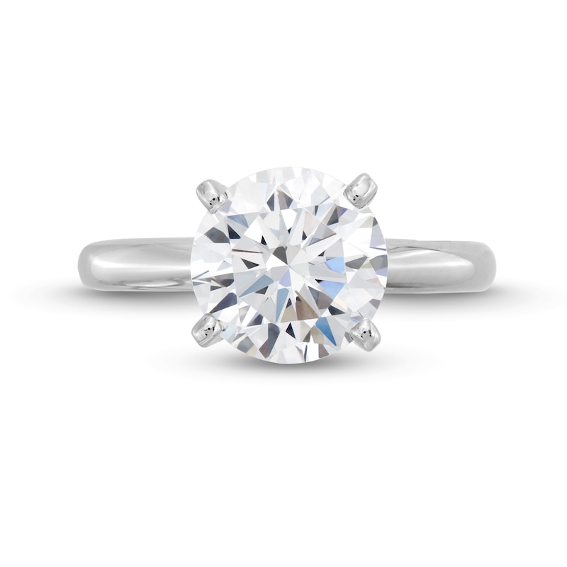 Main Image 4 of 3.00 CT.  Certified Diamond Solitaire Engagement Ring in 14K Gold (I/I3)