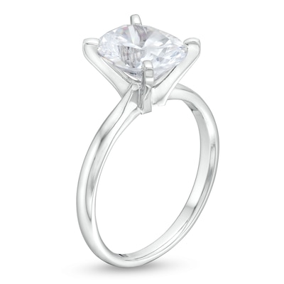 3.00 CT. Oval-Cut Certified Diamond Solitaire Engagement Ring in 14K White Gold (I/I1)