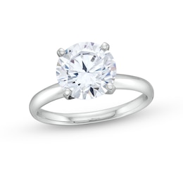 3.00 CT. Certified Diamond Solitaire Engagement Ring in 14K White Gold (I/I1)