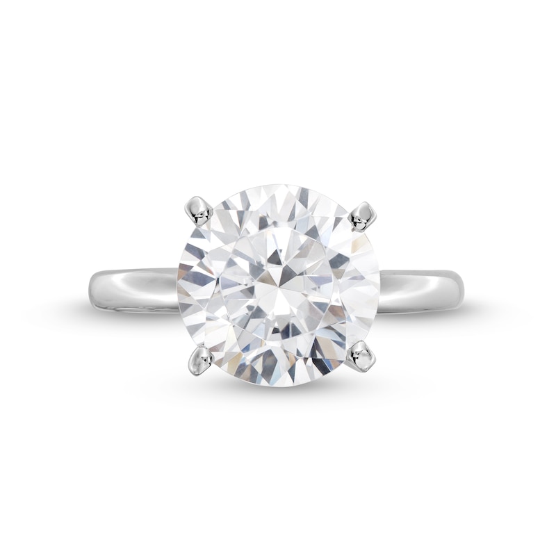 Main Image 4 of 4.00 CT. Certified Diamond Solitaire Engagement Ring in 14K Gold (I/I2)