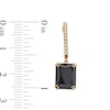 Thumbnail Image 3 of EFFY™ Collection Black Onyx and 0.085 CT. T.W. Diamond Drop Earrings in 14K Gold