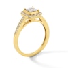 Thumbnail Image 4 of 0.75 CT. T.W. Quad Princess-Cut Diamond Frame Vintage-Style Bridal Set in 10K Gold