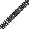 Thumbnail Image 0 of Men's 0.15 CT. T.W. Black Diamond Link Bracelet in Stainless Steel with Black Ion-Plate - 8.5"