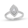 Thumbnail Image 0 of 0.50 CT. T.W. Marquise Diamond Double Frame Engagement Ring in 14K White Gold