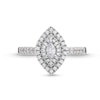 Thumbnail Image 3 of 0.50 CT. T.W. Marquise Diamond Double Frame Engagement Ring in 14K White Gold