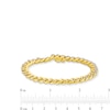 Thumbnail Image 4 of Men's 1.00 CT. T.W. Diamond Curb Chain Bracelet in Hollow 10K Gold - 8.5"