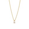 Thumbnail Image 1 of 0.10 CT. Diamond Solitaire Pendant in 14K Gold (J/I2)