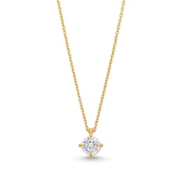 1.00 CT. Certified Diamond Solitaire Pendant in 14K Gold (J/I2)