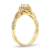 Thumbnail Image 3 of 0.45 CT. T.W. Marquise Diamond Framed Twist Shank Engagement Ring in 10K Gold (I/I2)