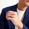 Thumbnail Image 2 of Men's 6.0mm Satin Textured Stepped Edge Comfort Fit Wedding Band in Tantalum
