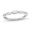 1.00 CT. T.W. Marquise-Cut Certified Lab-Created Diamond Five Stone Band in 14K White Gold (F/SI2)
