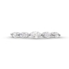 1.00 CT. T.W. Marquise-Cut Certified Lab-Created Diamond Five Stone Band in 14K White Gold (F/SI2)