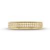 Thumbnail Image 4 of 0.30 CT. T.W. Certified Lab-Created Diamond Double Row Vintage-Style Band in 10K Gold (F/SI2)