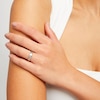 Thumbnail Image 2 of Ladies' 0.04 CT. Diamond Solitaire Satin Band in 10K White Gold