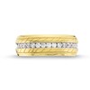 Thumbnail Image 4 of 0.50 CT. T.W. Diamond Milgrain Edge Tread Pattern Band in 10K Gold