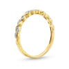 Thumbnail Image 3 of 0.08 CT. T.W. Diamond Cascading Braid Band in 10K Gold