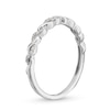 Thumbnail Image 3 of 0.08 CT. T.W. Diamond Cascading Braid Band in 10K White Gold