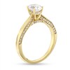 Thumbnail Image 3 of 1.00 CT. T.W. Oval-Cut Diamond Frame Engagement Ring in 14K  Gold (I/I1)