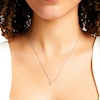 Thumbnail Image 2 of 0.10 CT. Diamond Solitaire Pendant in 14K White Gold (J/I2)