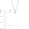 Thumbnail Image 4 of 0.10 CT. Diamond Solitaire Pendant in 14K White Gold (J/I2)
