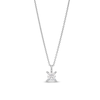 Thumbnail Image 1 of Trouvaille Collection 0.50 CT. DeBeers®-Graded Princess-Cut Diamond Solitaire Pendant in 14K White Gold (F/I1)