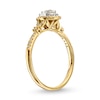 Thumbnail Image 3 of 0.29 CT. T.W. Pear-Shaped Diamond Frame V-Sides Engagement Ring in 14K Gold