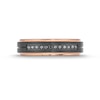 Thumbnail Image 4 of Men's 6.0mm Black Tungsten and 0.12 CT. T.W. Black Diamond Wedding Band with Rose-Tone Ion Plate - Size 10