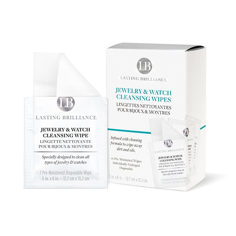 Lasting Brilliance Jewellery and Watch Cleansing Wipes – 10 Pack