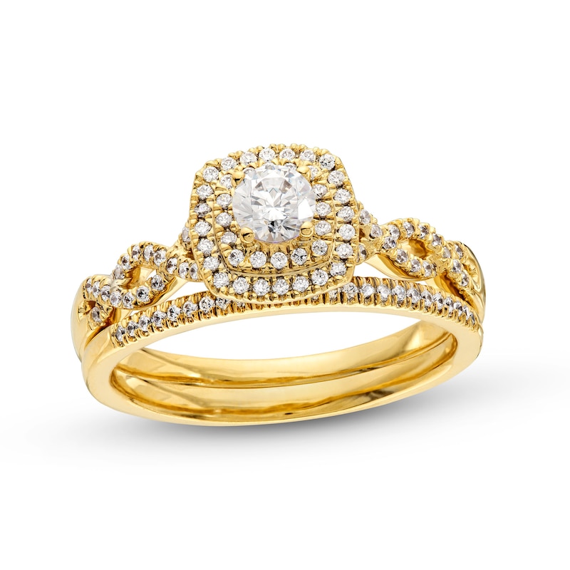 0.50 CT. Canadian Certified Diamond Framed Engagement Ring in 14K Gold (I/I1)|Peoples Jewellers