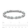 Thumbnail Image 3 of Men's 0.25 CT. T.W. Diamond Stirrup Link Bracelet in Stainless Steel - 8.5"