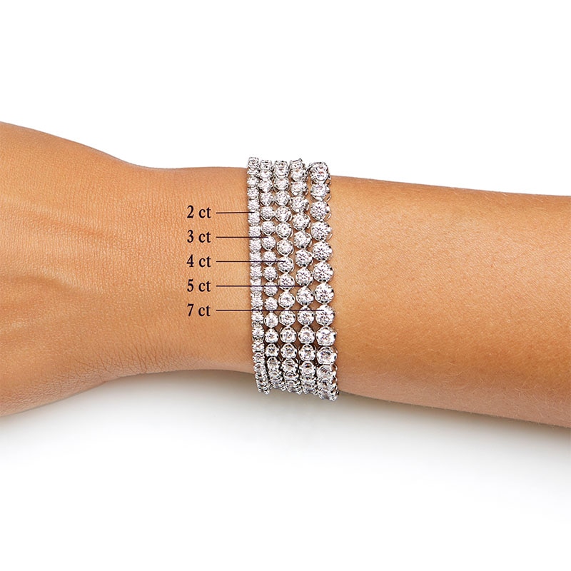 2.73 CT. T.W. Diamond Tennis Bracelet in Sterling Silver