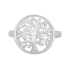 Thumbnail Image 3 of Diamond Accent Tree of Life Circle Ring in Sterling Silver