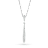Thumbnail Image 1 of Diamond Accent Elongated Teardrop Pendant in Sterling Silver