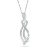 Thumbnail Image 1 of Diamond Accent Infinity Swirl Pendant in Sterling Silver