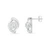 Thumbnail Image 2 of Diamond Accent Bypass Frame Stud Earrings in Sterling Silver