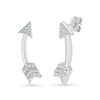 Thumbnail Image 1 of Diamond Accent Arrow Stud Earrings in Sterling Silver