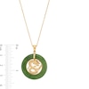 Thumbnail Image 4 of Jade Dragon Open Circle Frame Pendant in 14K Gold