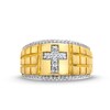 Thumbnail Image 2 of Men's 0.45 CT. T.W. Diamond Cross Ring in 10K Gold