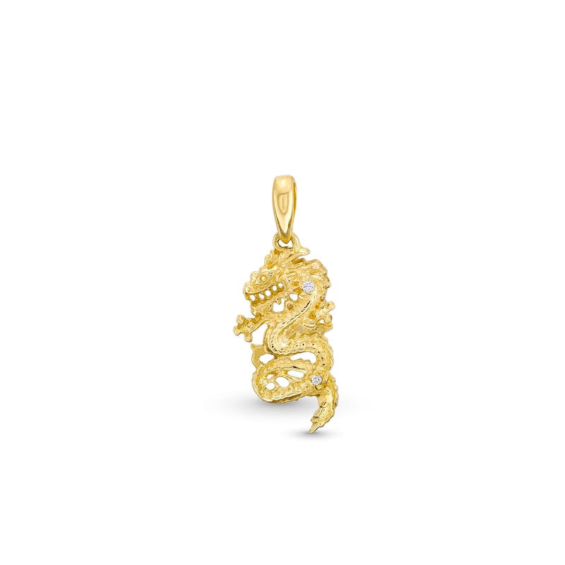 Dragon Necklace Charm in 10K Gold|Peoples Jewellers