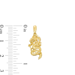Dragon Necklace Charm in 10K Gold