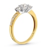 Thumbnail Image 2 of 1.00 CT. T.W. Diamond Past Present Future® Engagement Ring in 10K Gold