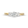 Thumbnail Image 3 of 1.00 CT. T.W. Diamond Past Present Future® Engagement Ring in 10K Gold