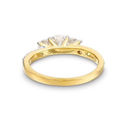 CT. T.W. Diamond Past Present Future® Engagement Ring in 10K Gold